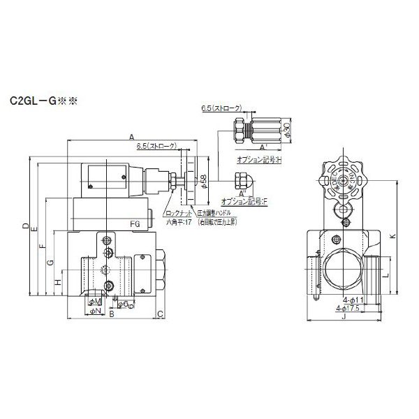 ダイキン工業（株） C2形低圧減圧弁 C2GL-G Ｃ２形低圧減圧弁 C2GL-G06-2-10