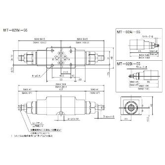 ダイキン工業（株） モジュラースタック形絞り弁 F-MT モジュラースタック形絞り弁 F-MT-02AI-55