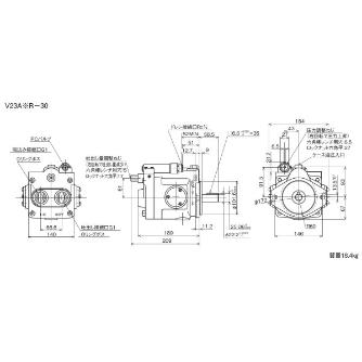 ダイキン工業（株） ピストンポンプ F-V ピストンポンプ F-V23A3R-30