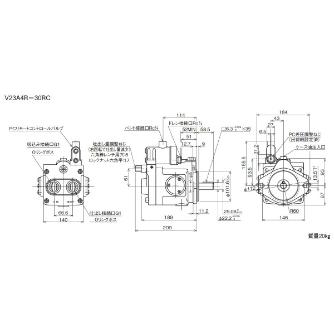ダイキン工業（株） ピストンポンプ F-V ピストンポンプ F-V23A3RX-30RC
