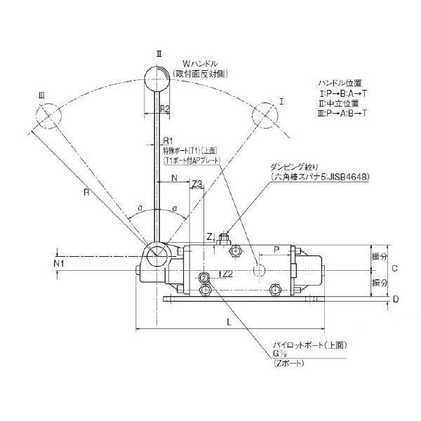 ダイキン工業（株） 手動比例切換弁 MHV 手動比例切換弁 MHV12KLFH3A25-H