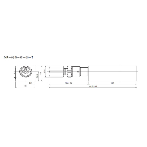 ダイキン工業（株） モジュラースタック形リリーフ弁 MR モジュラースタック形リリーフ弁 MR-02A-4-60-T