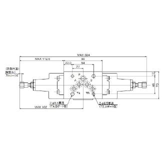 ダイキン工業（株） モジュラースタック形リリーフ弁 MR モジュラースタック形リリーフ弁 MR-03A-1-45