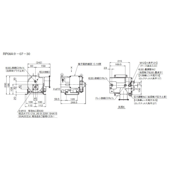 ダイキン工業（株） ロータポンプ RP ロータポンプ RP08A1-07-30-T