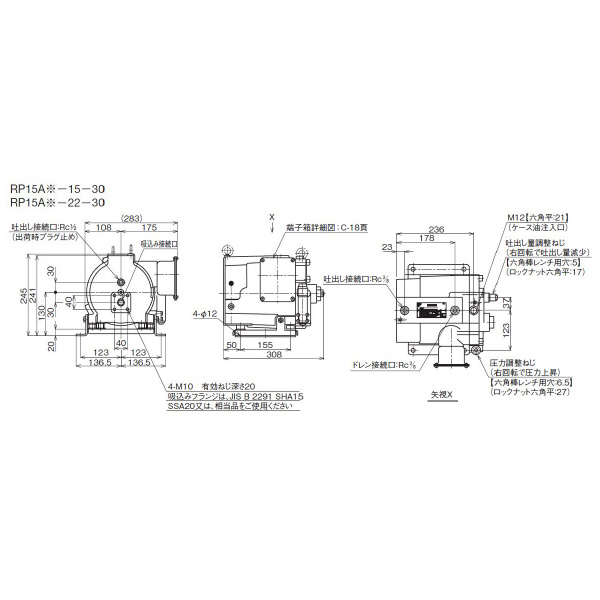 ダイキン工業（株） ロータポンプ RP ロータポンプ RP15A1-15-30-T