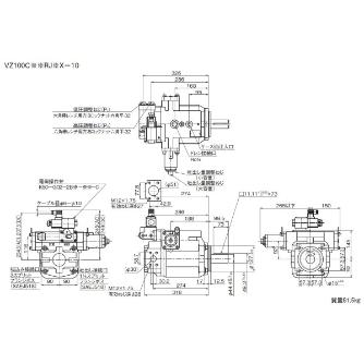 ダイキン工業（株） ピストンポンプ VZ ピストンポンプ VZ100C24RJBX-10