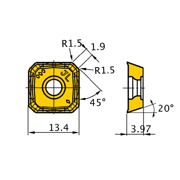 三菱マテリアル（株） カッタチップ SEET カッタチップ（超硬コーティング） SEET13T3AGEN-JL MP6120