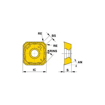三菱マテリアル（株） カッタチップ SEET カッタチップ（超硬コーティング） SEET13T3AGEN-JL MP6120