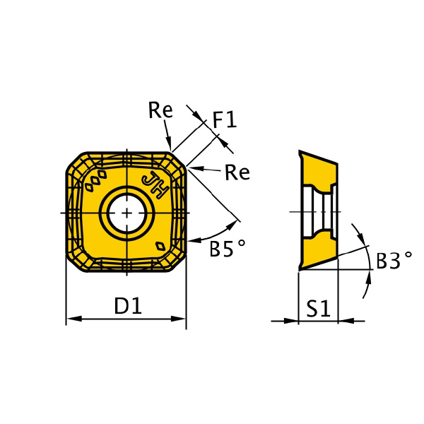 三菱マテリアル（株） カッタチップ SEMT カッタチップ（超硬コーティング） SEMT13T3AGSN-JH MP6130