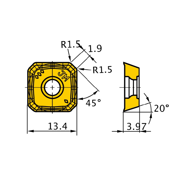 三菱マテリアル（株） カッタチップ SEMT カッタチップ（超硬コーティング） SEMT13T3AGSN-JM MP6130