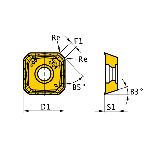 三菱マテリアル（株） カッタチップ SEMT カッタチップ（超硬コーティング） SEMT13T3AGSN-JM MP6130