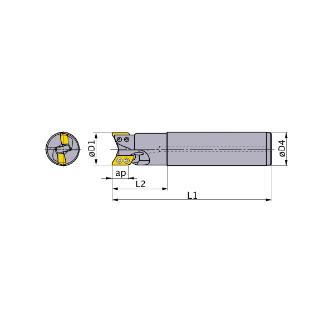 三菱マテリアル（株） カッタ 多機能用(シャンクタイプ) AXD カッタ　多機能用（シャンクタイプ） AXD4000R201SA20SA