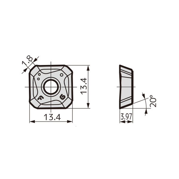 住友電気工業（株） カッタチップ SEMT-FG カッタチップ SEMT13T3AGSR-FG ACM300