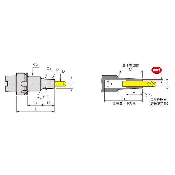 （株）ＭＳＴコーポレーション スリムライン モノ3° A50-SLRB スリムライン　モノ３° A50-SLRB12-95-M42