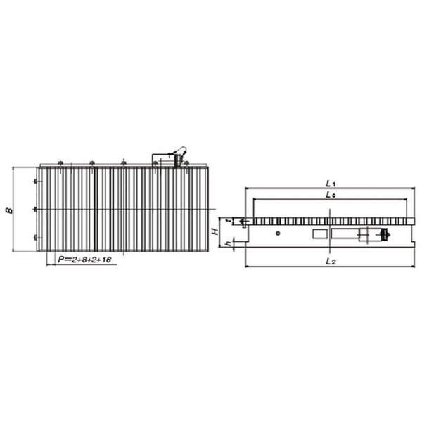 カネテック（株） 永電磁チャック EP-DWM 永電磁チャック EP-DWM2050