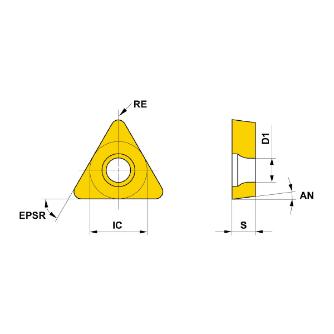 三菱マテリアル（株） 旋削用インサート TCMT 旋削用インサート（コーテッドサーメット） TCMT090204-FP MP3025
