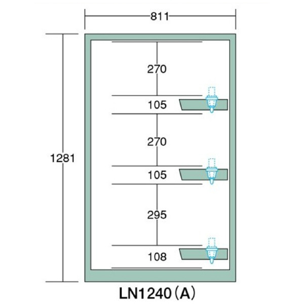 大阪製罐（株） ツーリングロッカー LN ツーリングロッカー LN1240