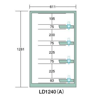 大阪製罐（株） ツーリングロッカー LD ツーリングロッカー LD1240A
