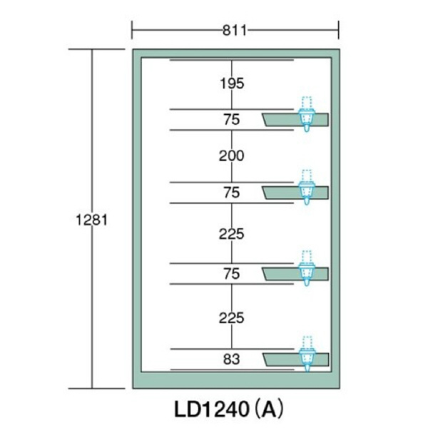 大阪製罐（株） ツーリングロッカー LD ツーリングロッカー LD1240A