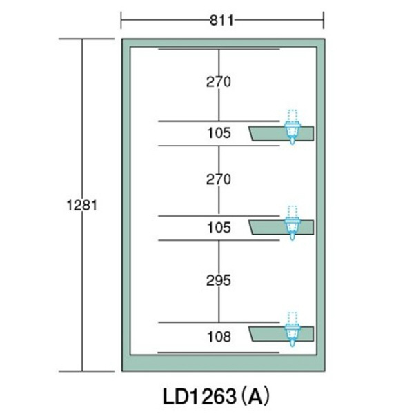 大阪製罐（株） ツーリングロッカー LD ツーリングロッカー LD1263A