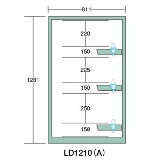 大阪製罐（株） ツーリングロッカー LD ツーリングロッカー LD1210