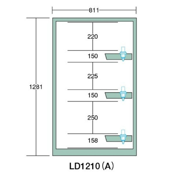 大阪製罐（株） ツーリングロッカー LD ツーリングロッカー LD1210A