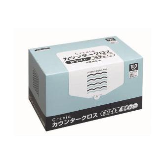 日本製紙クレシア（株） クレシア カウンタークロス クレシアカウンタークロス／大箱単位 65402 ｳｽﾃﾞﾀｲﾌﾟ ﾎﾜｲﾄ
