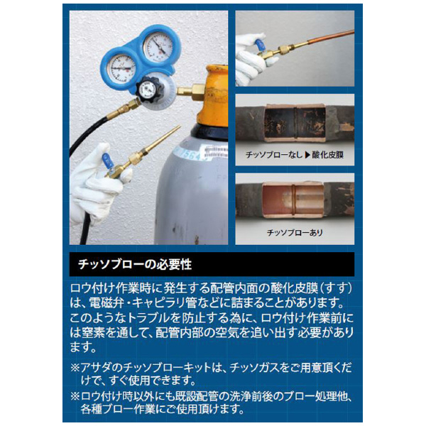 アサダ（株） ガスシールド XP676 チッソブローキット ガスシールド XP676 ﾁﾂｿﾌﾞﾛｰｷｯﾄ