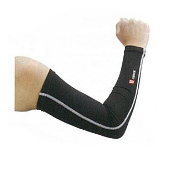 日新被服（株） アームカバー 7100 アームカバー 7100-200-FREE ﾌﾞﾗﾂｸXﾗｲﾝｼﾙﾊﾞ-