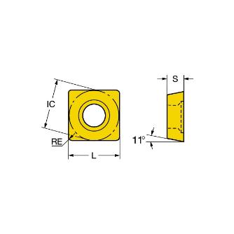 サンドビック（株） TーMaxS チップ 【C】 SPMR Ｔ－ＭａｘＳ　チップ　【Ｃ】 SPMR 09 03 04 4325