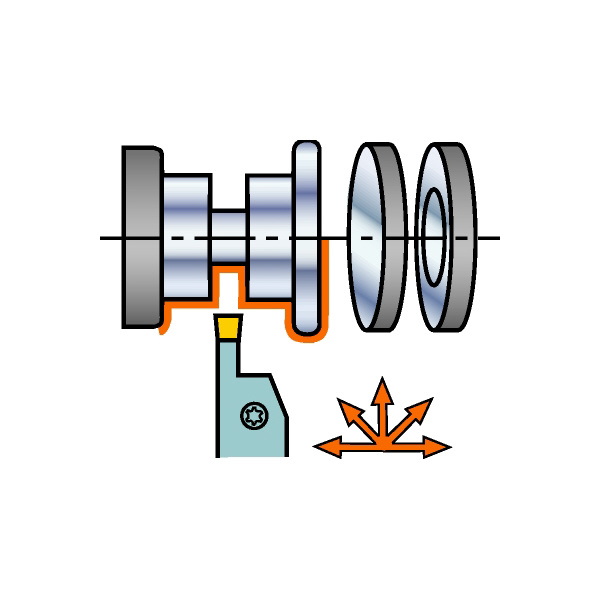 サンドビック（株） コロカット1・2 シャンクバイト 【F】 QS-RF コロカット１・２　シャンクバイト　【Ｆ】 QS-RF123F20C2020F