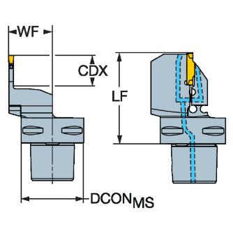 サンドビック（株） コロカット1・2カッティングヘッド【F】 C5-RF コロカット１・２カッティングヘッド【Ｆ】 C5-RF123G20C35065E