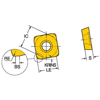 サンドビック（株） コロミル210 チップ 【C】 R210 コロミル２１０　チップ　【Ｃ】 R210-09 04 12M-KM 3330