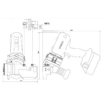 亀倉精機（株） コードレスハードカッター DW-408B コードレスハードカッター DW-408B