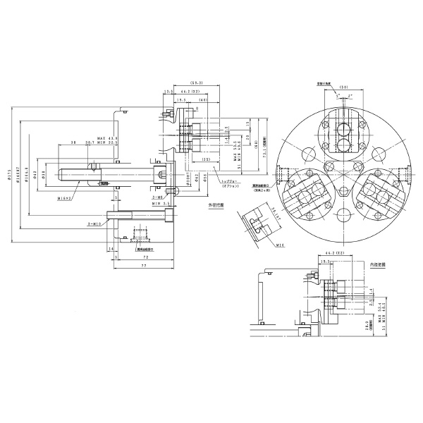 豊和工業（株） スイングロックチャック H3US スイングロックチャック H3US-6