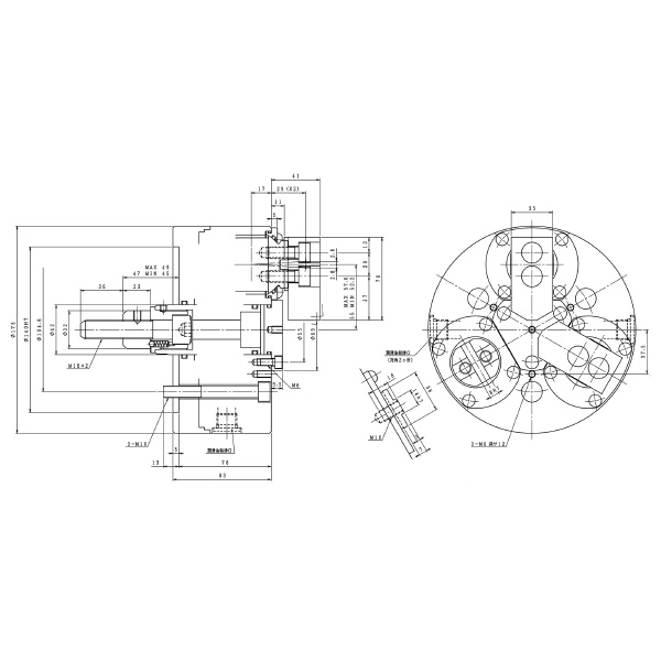 豊和工業（株） パワーチェンジチャック H3PS パワーチェンジチャック H3PS-6
