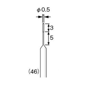 柳瀬（株） 高剛性電着ダイヤモンドバー 高剛性電着ダイヤモンドバー　ＣＢＮ CHD-05 0.5X3X5