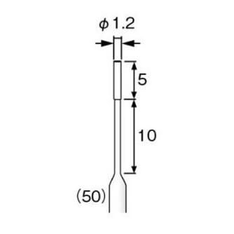 柳瀬（株） 高剛性電着ダイヤモンドバー 高剛性電着ダイヤモンドバー　ＣＢＮ CHD-12 1.2X5X10