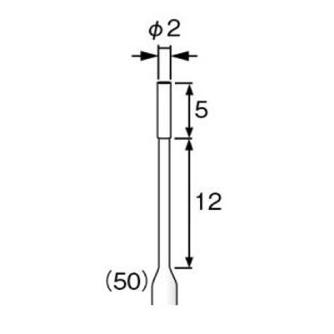 柳瀬（株） 高剛性電着ダイヤモンドバー 高剛性電着ダイヤモンドバー　ＣＢＮ CHD-20 2X5X12