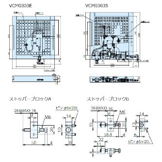 （株）ナベヤ ストッパーブロック VCM-SB ストッパーブロック VCM-SB1