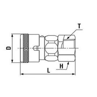 日東工器（株） ハイカプラBL SF ハイカプラＢＬ 20SF-BL STEEL NBR