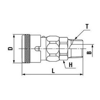 日東工器（株） ハイカプラBL SM ハイカプラＢＬ 20SM-BL STEEL NBR