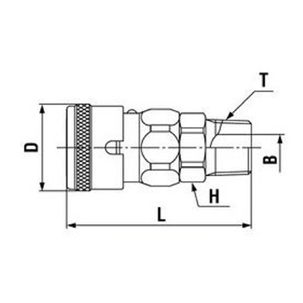 日東工器（株） ハイカプラBL SM ハイカプラＢＬ 20SM-BL STEEL NBR