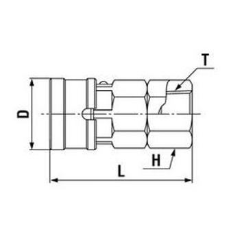 日東工器（株） ハイカプラBL SF ハイカプラＢＬ 20SF-BL SUS NBR