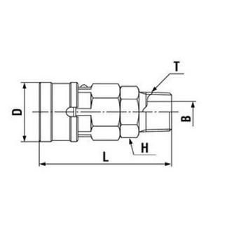 日東工器（株） ハイカプラBL SM ハイカプラＢＬ 20SM-BL SUS NBR