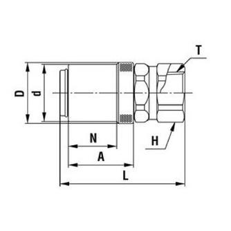 日東工器（株） 金型カプラ SF カナガタカプラ K3-03SF BRASS NBR