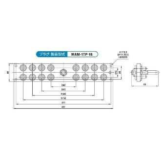 日東工器（株） マルチカプラ MAM マルチカプラ MAM-1TP-16 BRASS