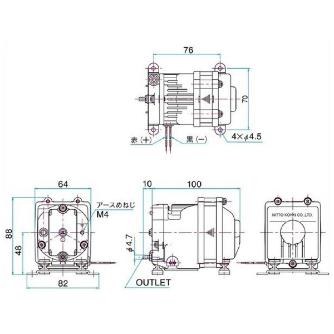 日東工器（株） DCリニアコンプレッサ DAH リニアコンプレッサー DAH110-Y1