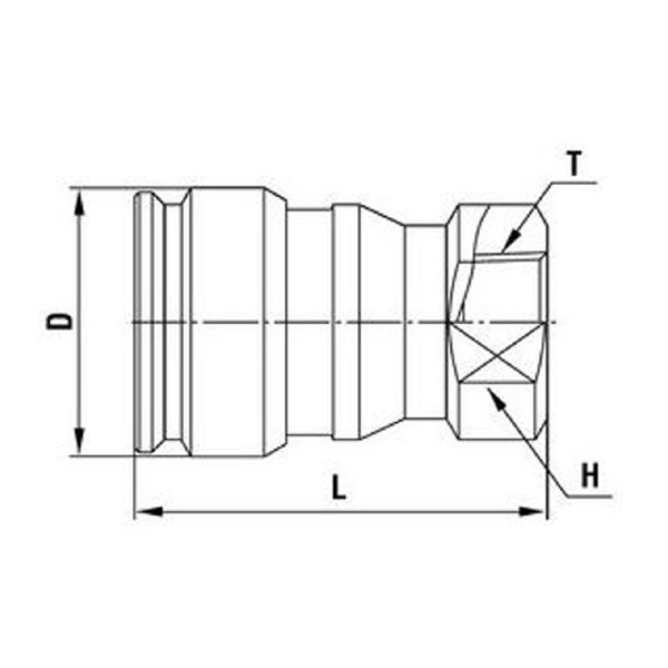 日東工器（株） ハイフローカプラ HFL-S ハイフローカプラ HFL-2S-BRS-F