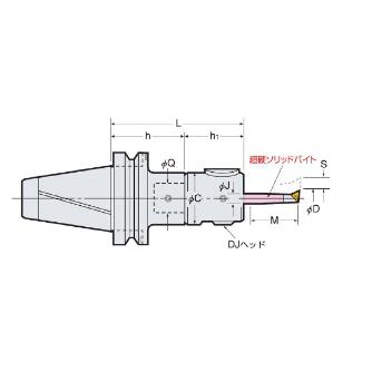 （株）日研工作所 DJボーリングバー MBT-DJ ＤＪボーリングバー MBT40-DJ3-135A